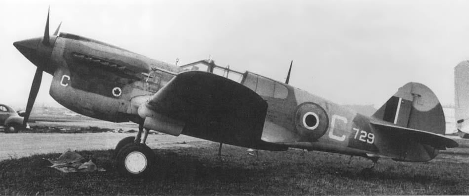 ex-RCAF Curtiss Kittyhawk Mk.1a (P-40E-1) cn18874 (ex 41-36216, ex ET862)
